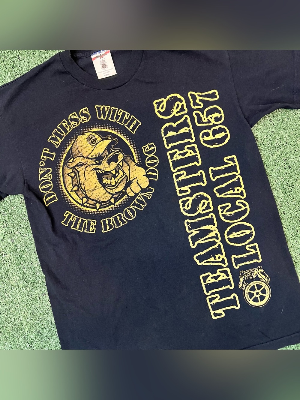 Vintage TEAMSTERS Local 657 Black Union Made in USA Shirt Y2K Mens XL John Cena